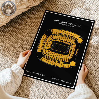 Acrisure Stadium - Modern Border Print