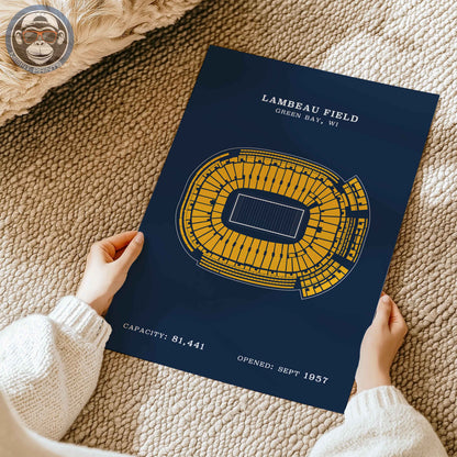 Lambeau Field Stadium - No Border Print