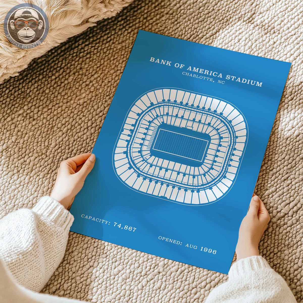 Bank of America Stadium - No Border Print