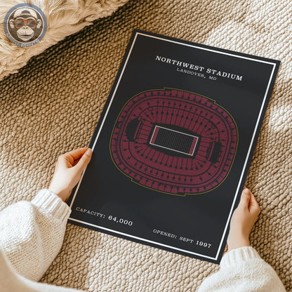 Northwest Stadium - Modern Border Print