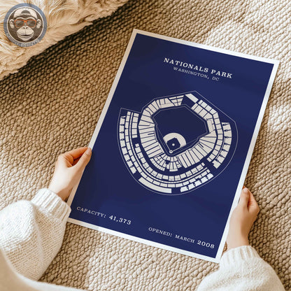 Nationals Stadium | Border Print