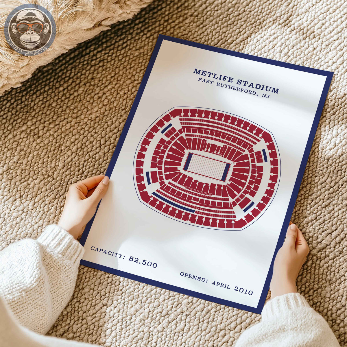 MetLife Stadium - Border Print