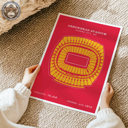 Arrowhead Stadium - Border Print