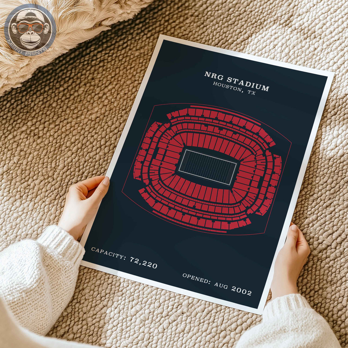 NRG Stadium - Border Print