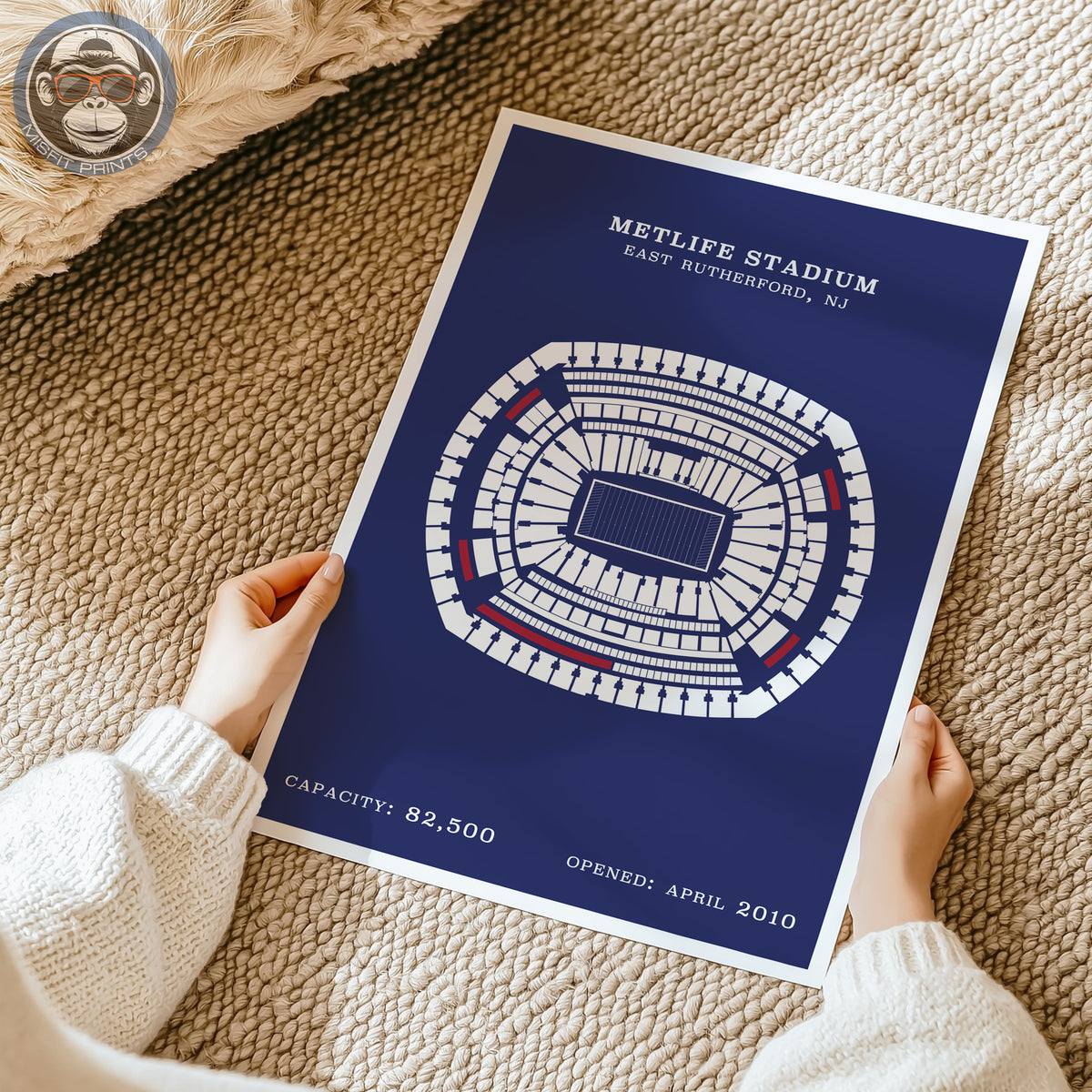 MetLife Stadium - Border Print