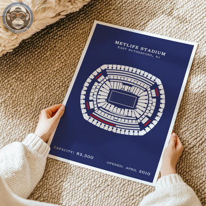 MetLife Stadium - Border Print