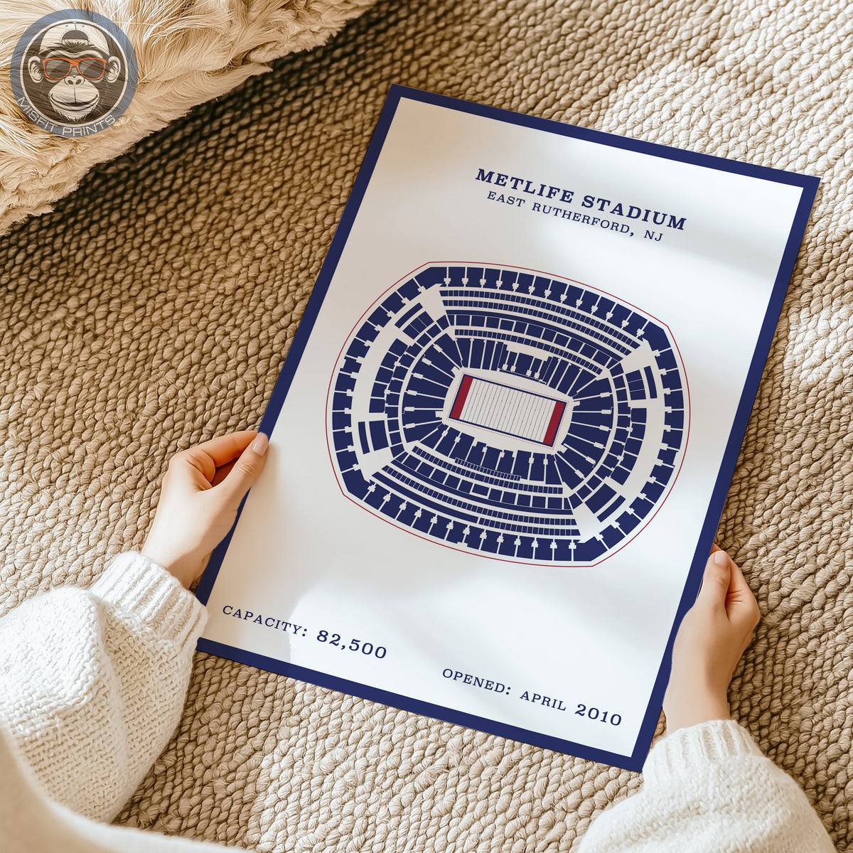 MetLife Stadium - Border Print