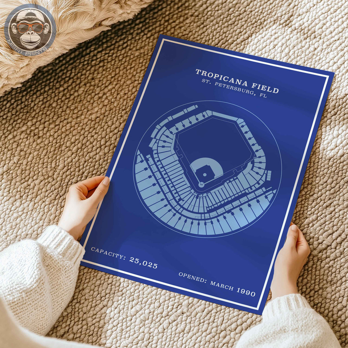 Tropicana Field | Modern Border Print