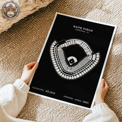 Rate Field Stadium | Border Print