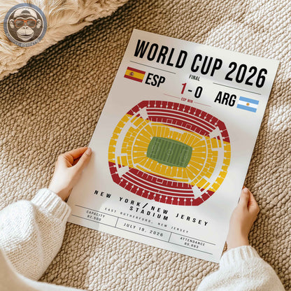 Spain vs. Argentina World Cup Match Poster
