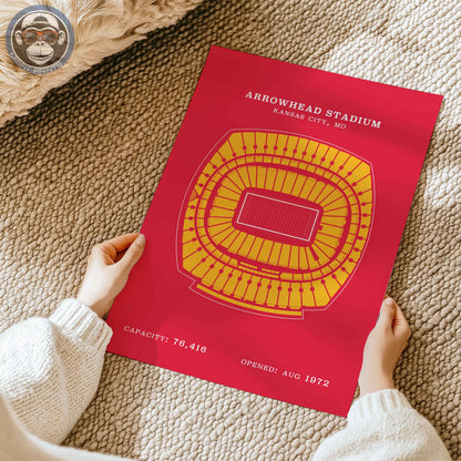 Arrowhead Stadium - No Border Print