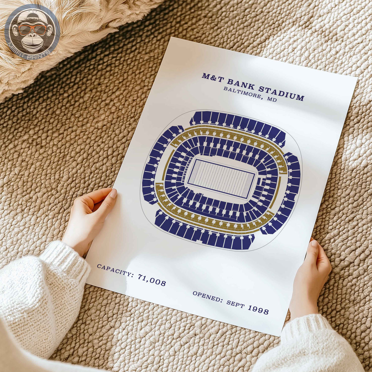 M&T Bank Stadium - Border Print