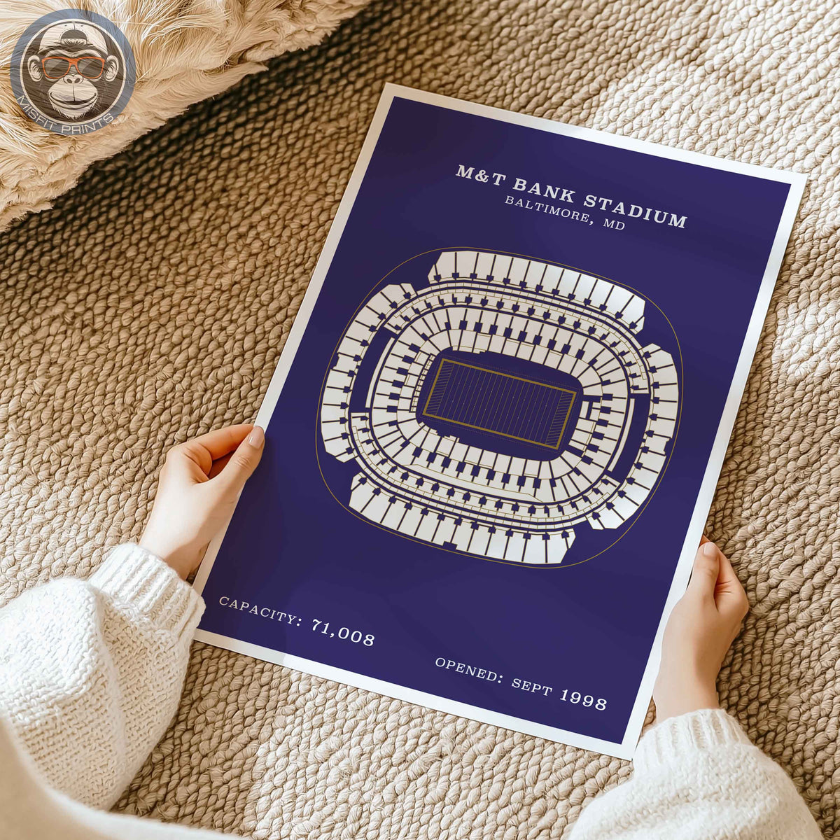 M&T Bank Stadium - Border Print