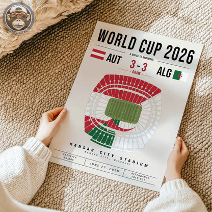 Austria vs. Algeria World Cup Match Poster