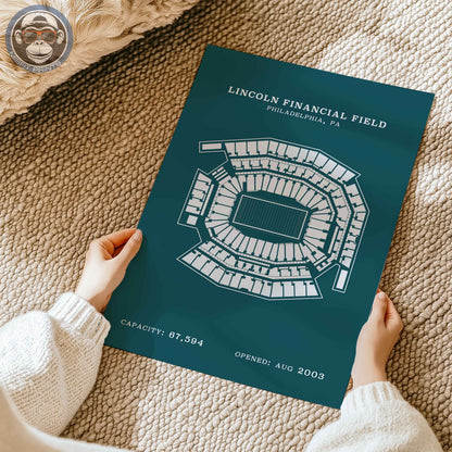Lincoln Field Stadium - No Border Print