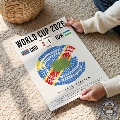 DR Congo vs. Uzbekistan World Cup Match Poster