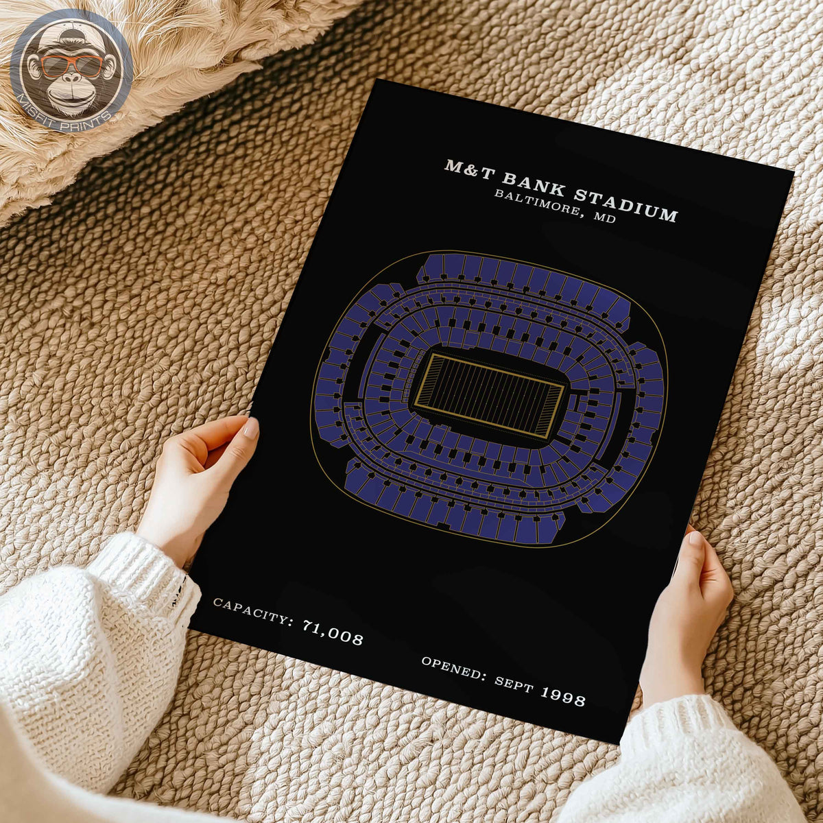 M&T Bank Stadium - No Border Print
