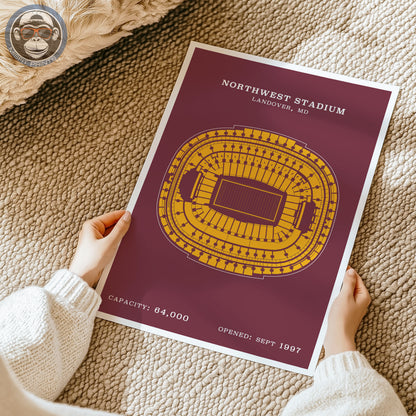 Northwest Stadium - Border Print