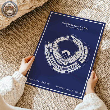 Nationals Stadium | Modern Border Print