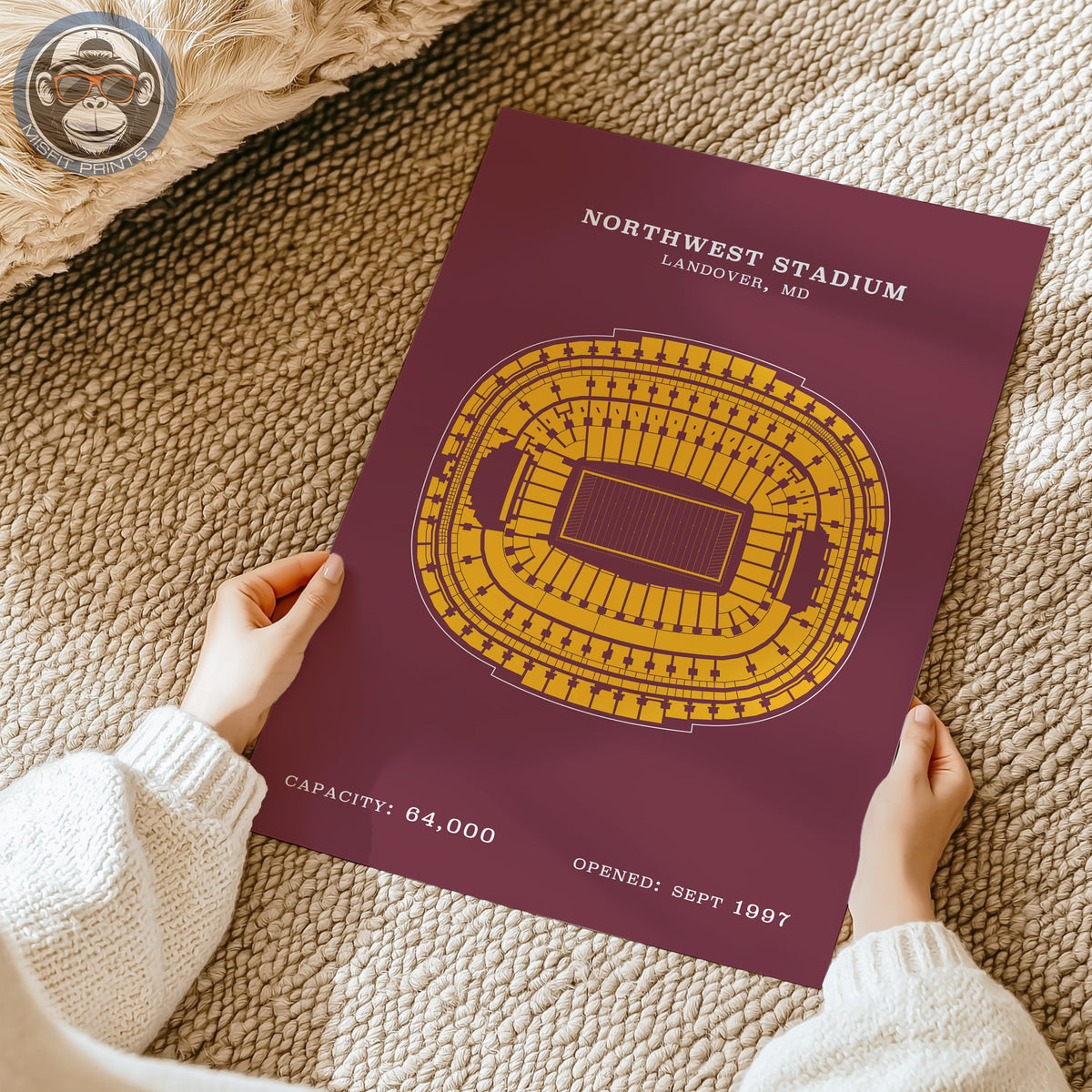 Northwest Stadium - No Border Print