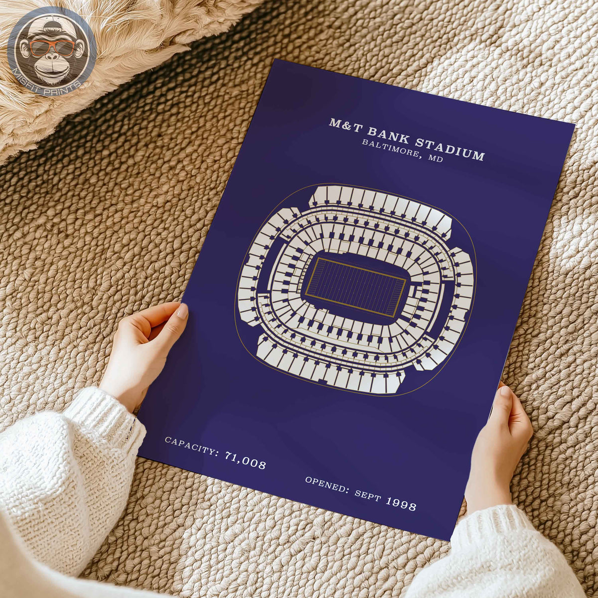 M&T Bank Stadium - No Border Print