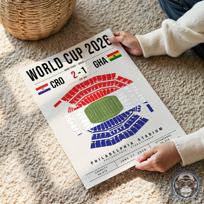 Croatia vs. Ghana World Cup Match Poster